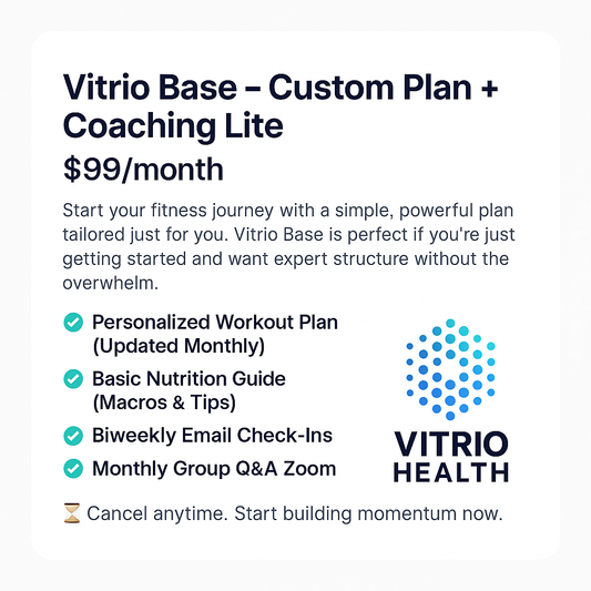 Vitrio Base – Custom Plan + Coaching Lite